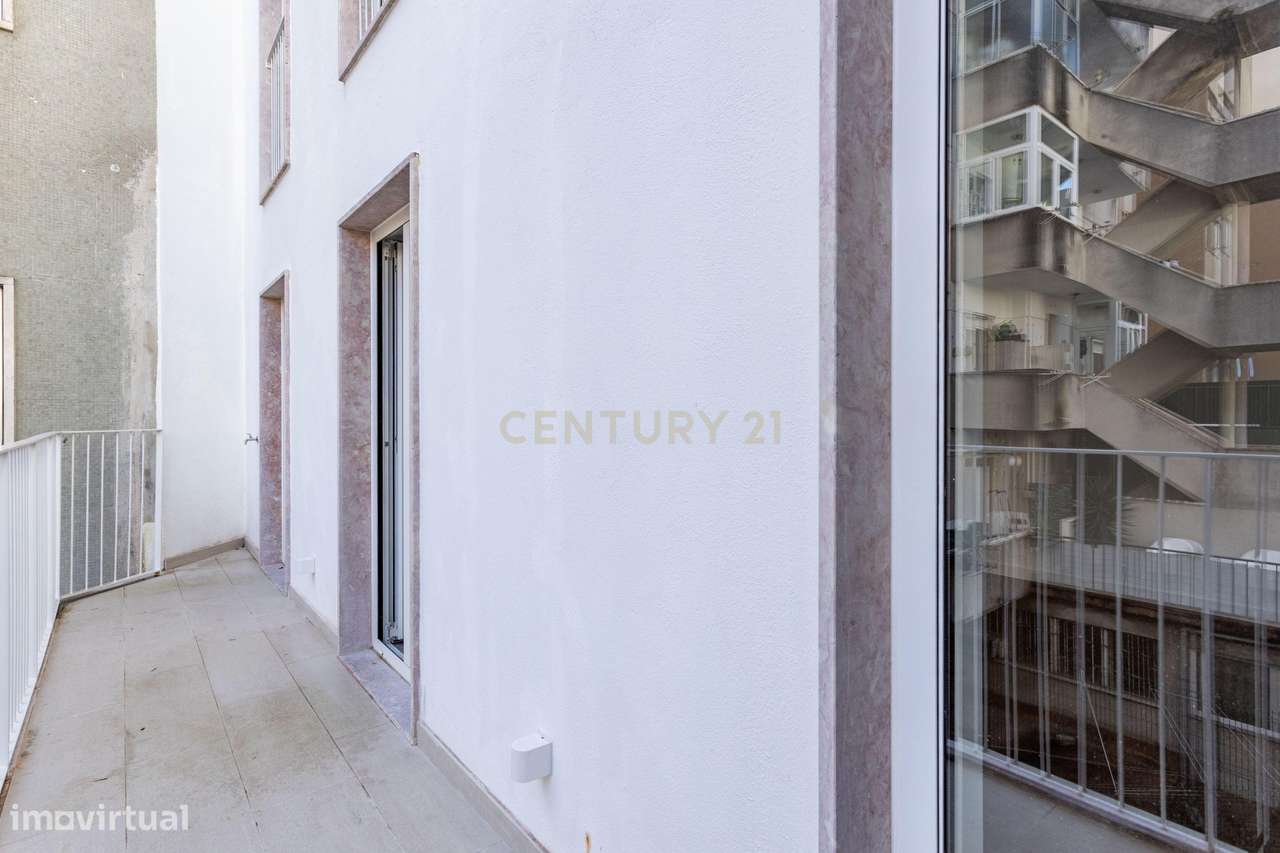 Apartamento T2 novo com varanda Rua Palmira Lisboa - Grande imagem: 5/17