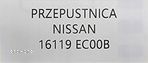 NOWA ORYGINALNA PRZEPUSTNICA NISSAN PATHFINDER / NP300 2.5 DCI - 16119EC00B - 5