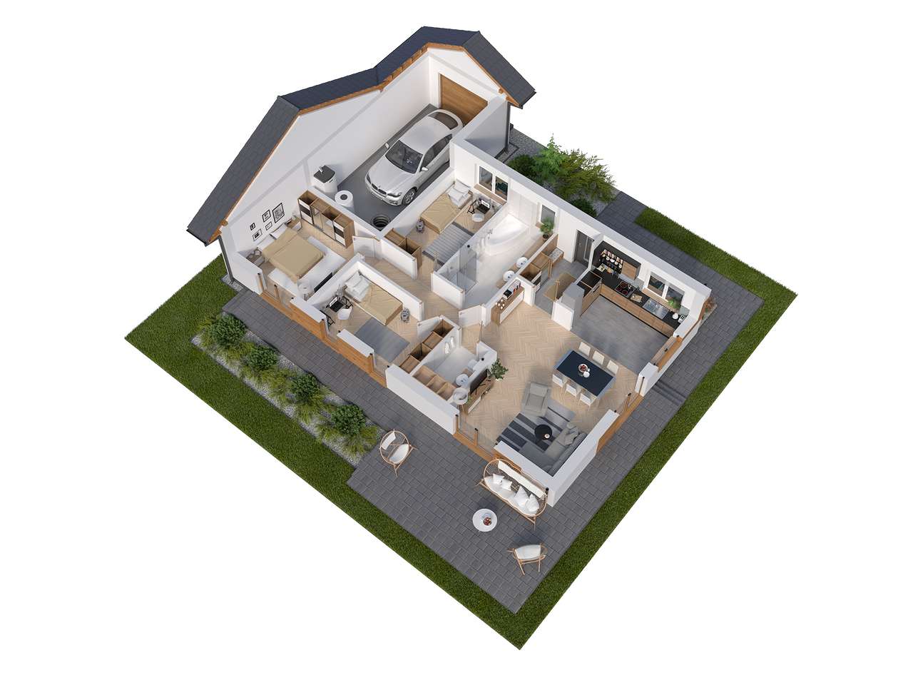 gotowy dom wolnostojący Kołobrzeg pod lasem - Pełny obrazek: 5/9