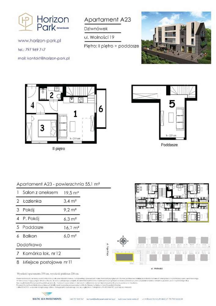Apartament Horizon Park Dziwnówek A23 - nad morzem - Pełny obrazek: 4/16