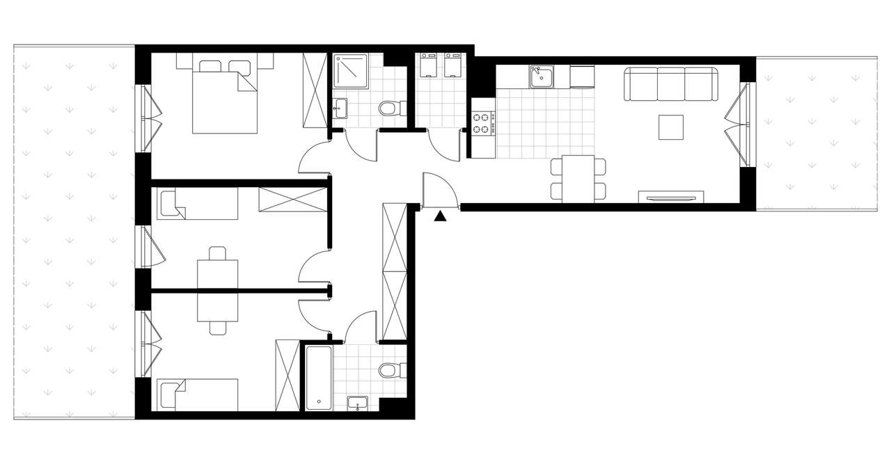 4-pokojowe mieszkanie 77m2 Bez Prowizji - Pełny obrazek: 3/6
