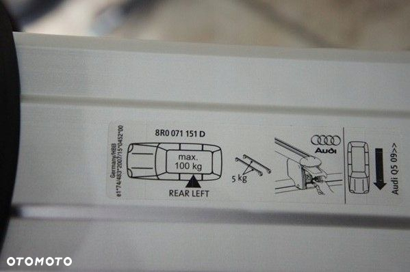 Bagażnik Relingi Dachowe Audi Q5 8R FY 8R0071151D - 4