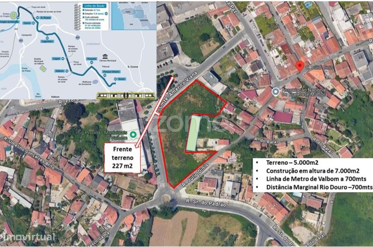 Lote de terreno p/ construção em altura com 7.000m2 - Piscinas Valb... - Grande imagem: 3/22
