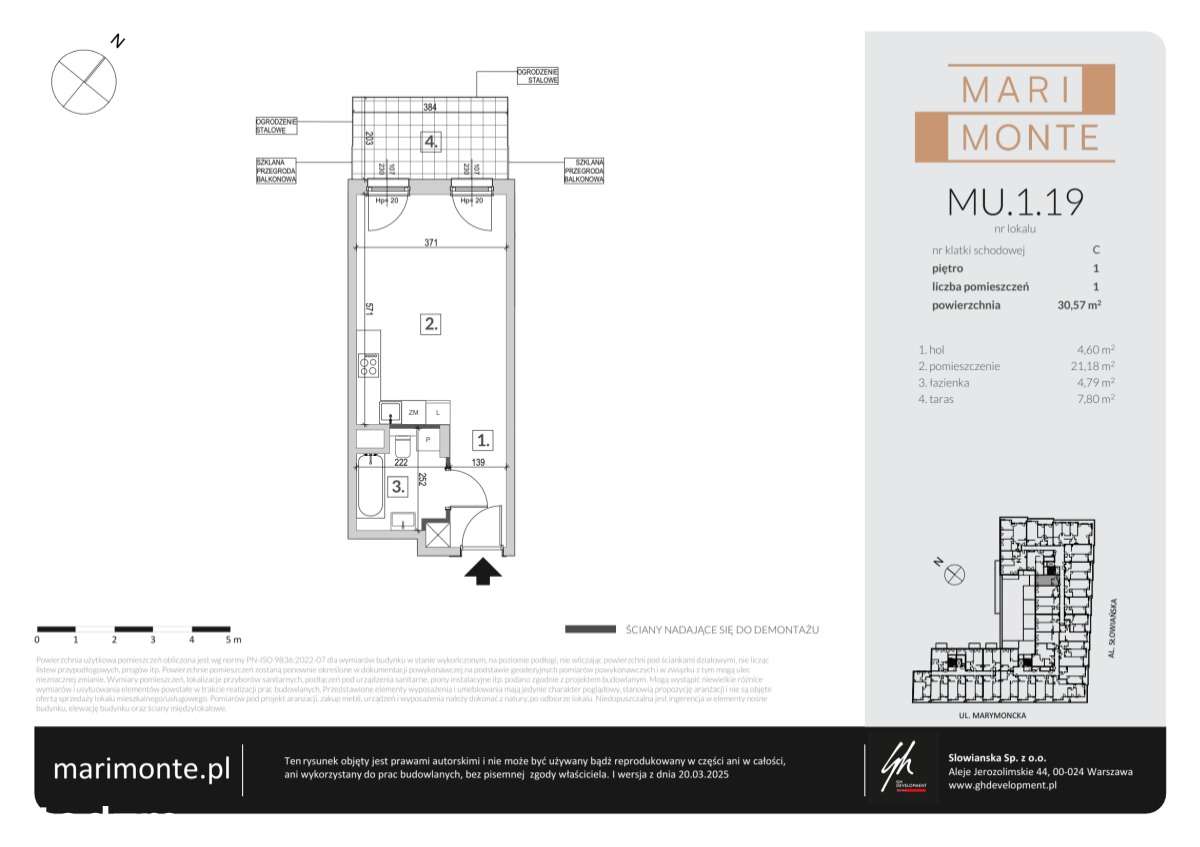 Marimonte  | mieszkanie 1-pok. | M​U.1.19 - Pełny obrazek: 2/8