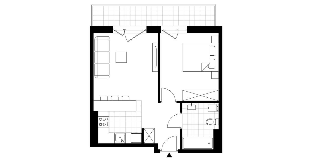 Geometryczna  | mieszkanie 2-pok. | 24B - Pełny obrazek: 4/9