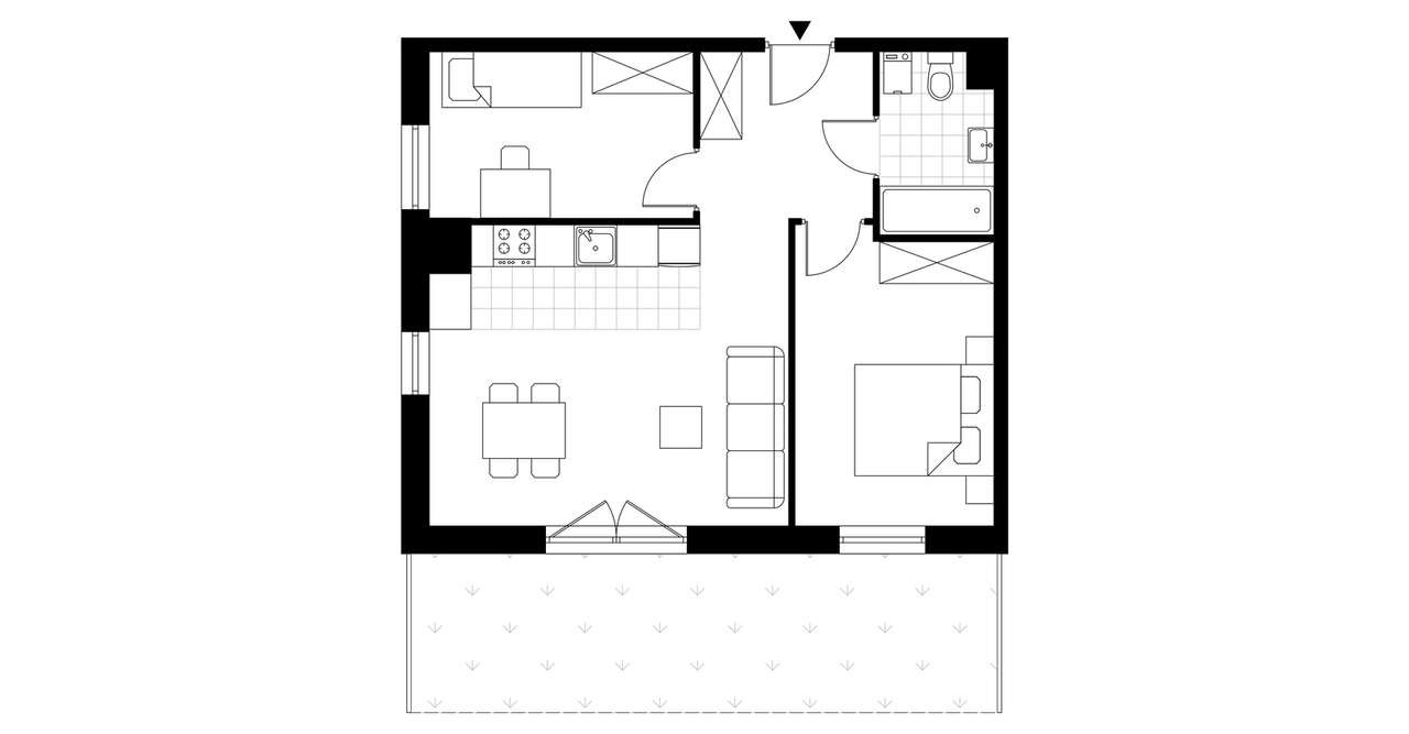 3-pokojowe mieszkanie 52m2 Bez Pośredników - Pełny obrazek: 3/7