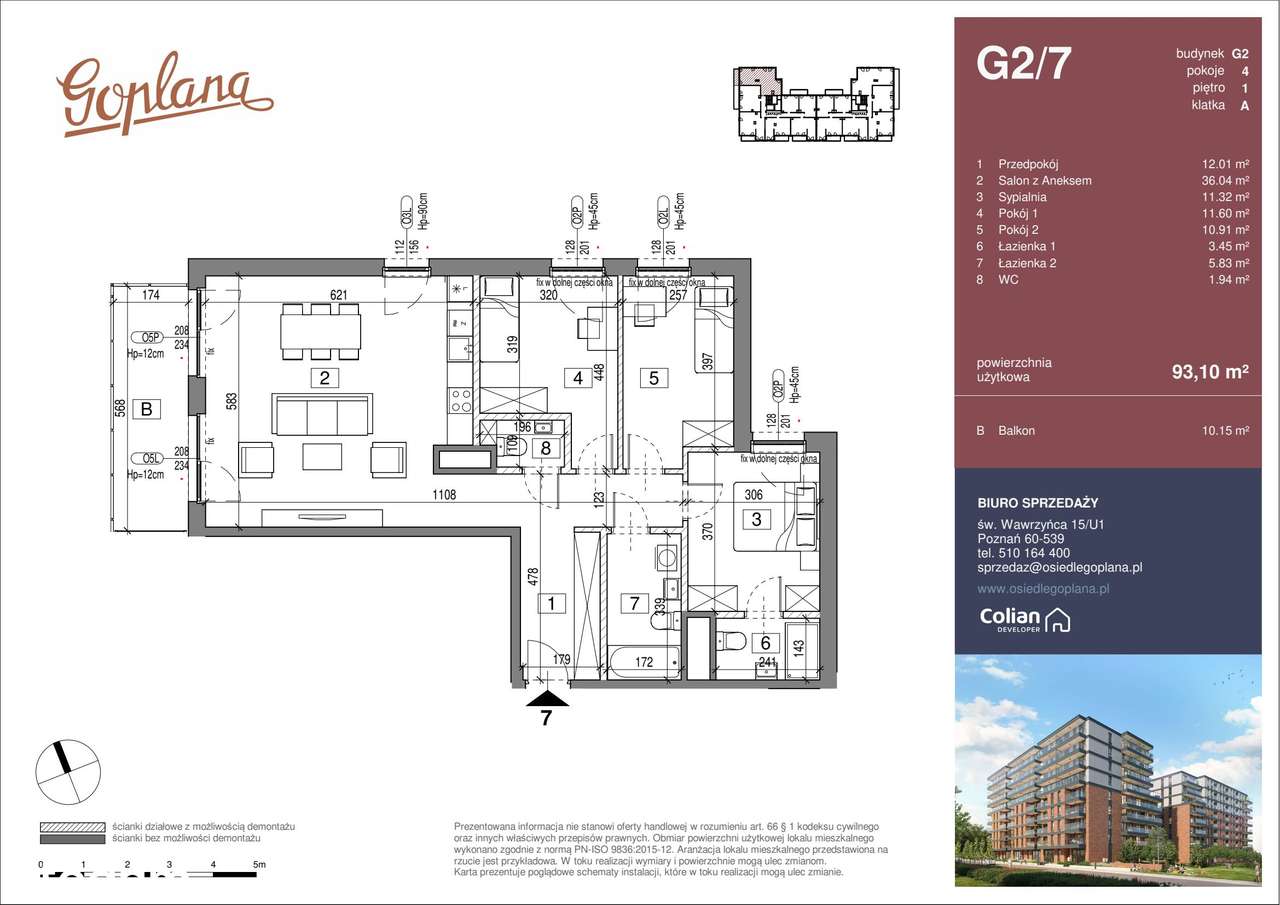 Osiedle Goplana | mieszkanie 4-pok. | G2/7 - Pełny obrazek: 2/7