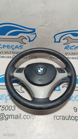 VOLANTE GUIADOR COMPLETO BMW SERIE 1 E81 E87 E82 E88 SERIE 3 E90 E91 E92 E93 X1 E84 PELE AIRBAG COMANDOS MULTIFUNÇÕES CONTROLO - 4