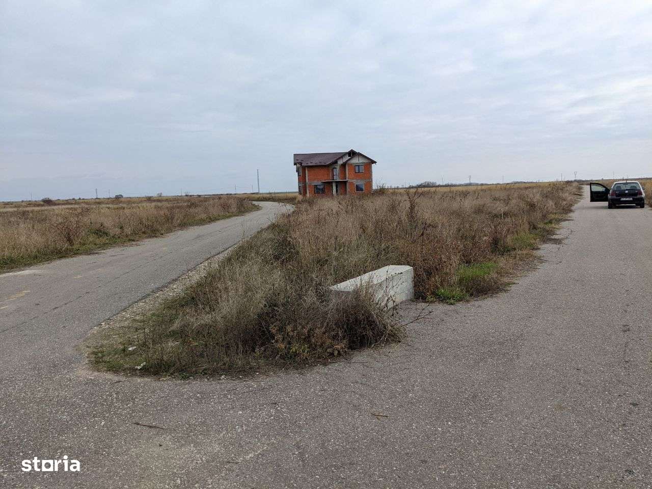 Teren 1000 mp deschidere 40 ml la asfalt ,Albota Morlovani zona vile,-3