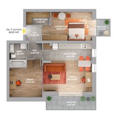 Apartament de 3 camere la preț redus! Beneficiați de cota de TVA 9%