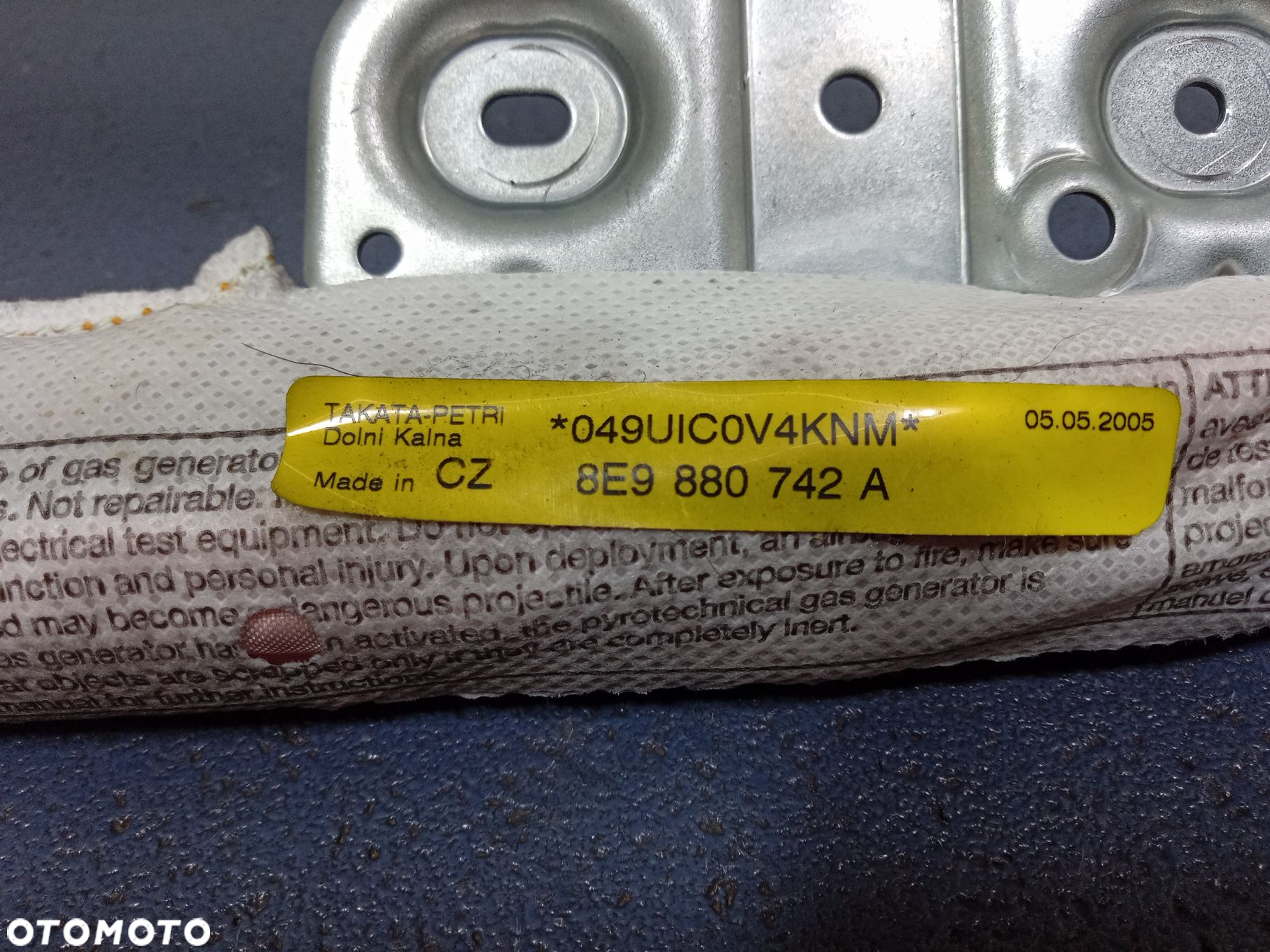 AUDI A4 B7 AIRBAG KURTYNA PRAWA 8E9880742A - 3