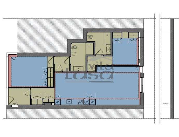 Apartamento T2 com Terraço no Centro de Oliveira do Douro  Vila Nov... - Grande imagem: 2/19