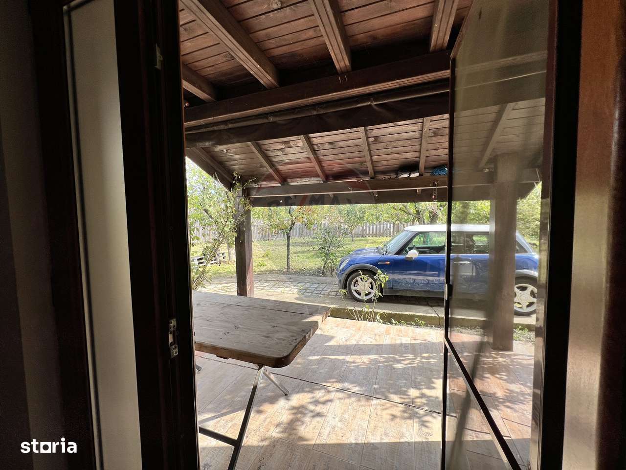 Casă de lemn cu teren generos de 1312 mp de vânzare în Fundulea-11