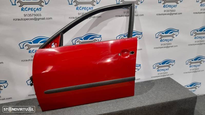 PORTA FRENTE FRONTAL ESQUERDA SEAT IBIZA 6L FECHO ELEVADOR MOTOR PUXADOR VIDRO - 3