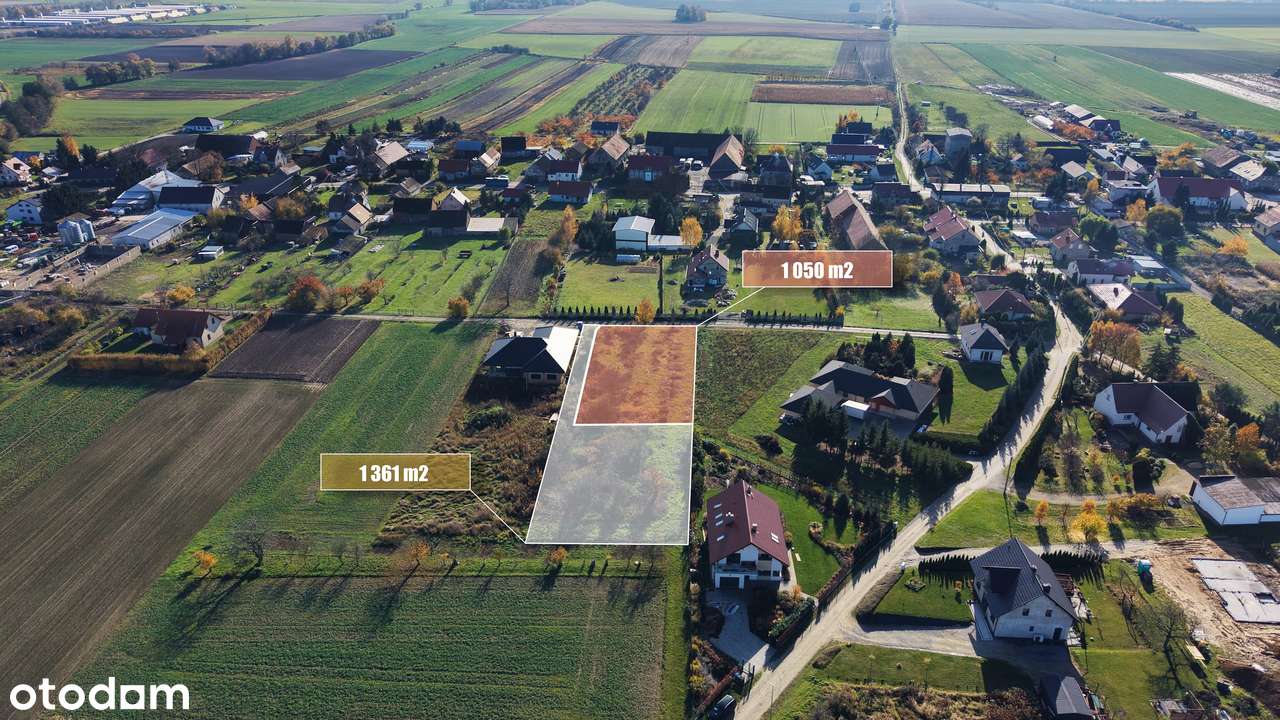 Działki na sprzedaż Piotrkowiczki, gm. Wisznia Mała – 2411 m²-1