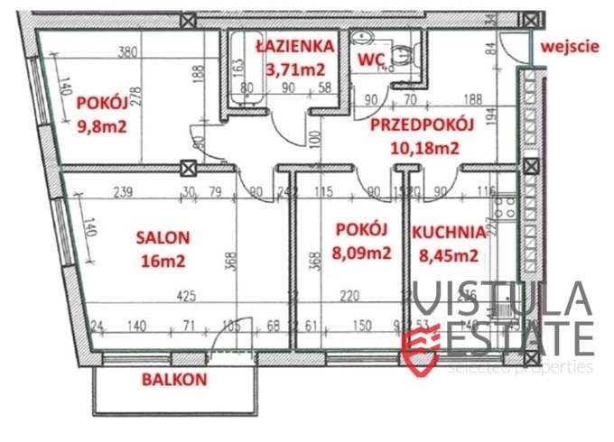 3 - pokojowe mieszkanie 60,60 m2 | Ruczaj-12