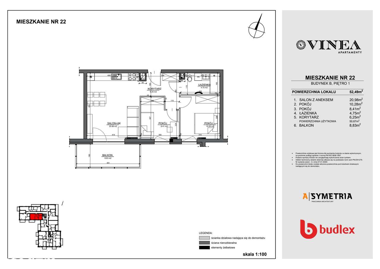 3-pokojowe mieszkanie 50m2 + balkon Bez Prowizji - Pełny obrazek: 2/7