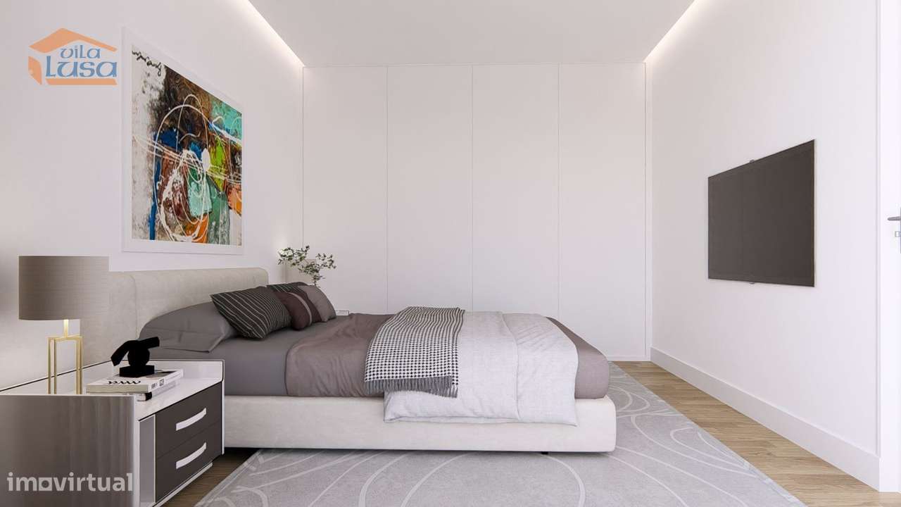 Apartamento T1 Novo varanda e lugar de garagem Vilar de Paraiso, Vi...-6