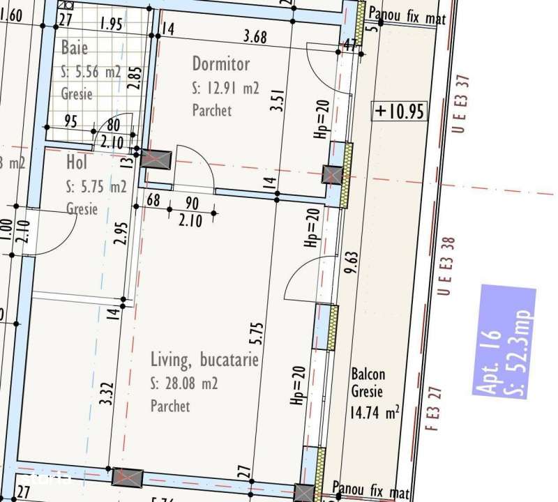 Apartament 2 camere, bloc nou, terasa, TVA inclus-10