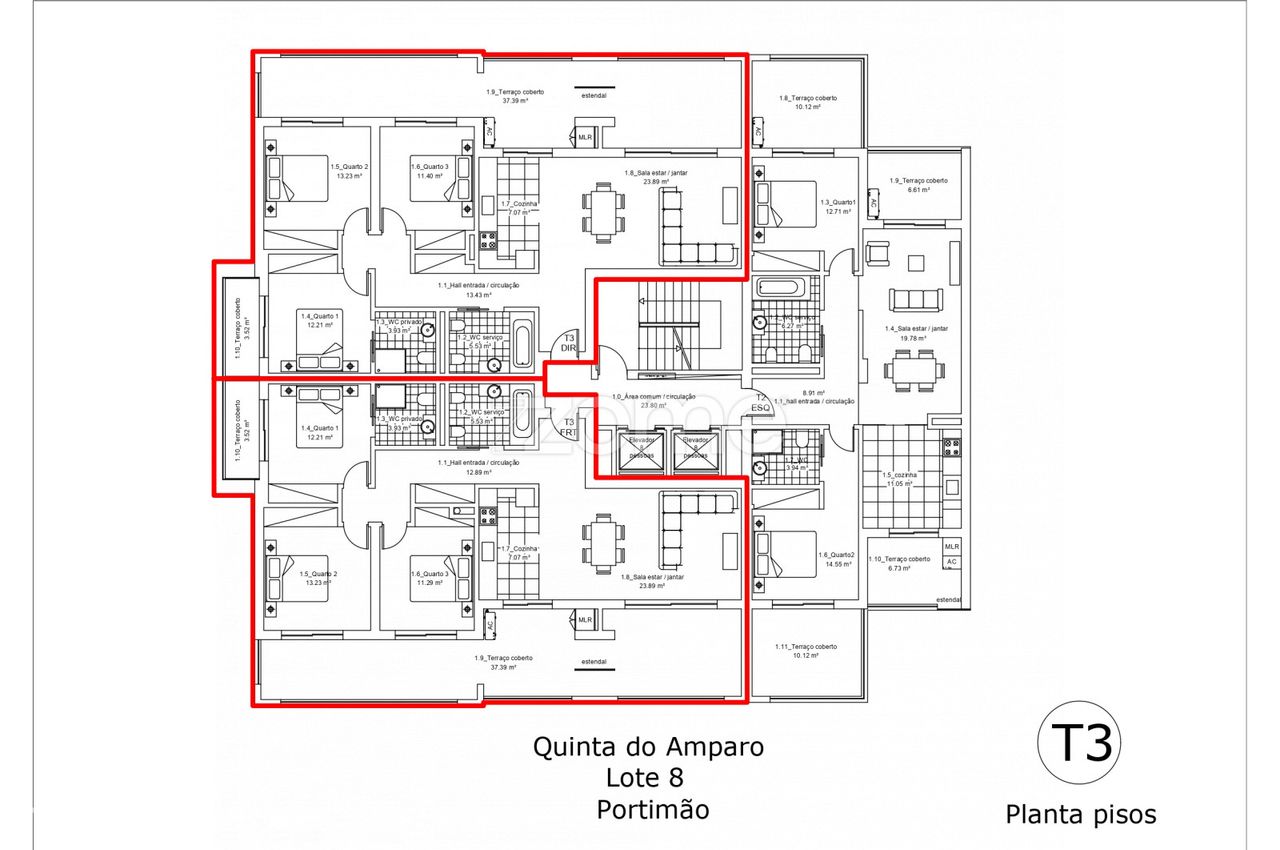 Apartamento T3 Novo na Quinta do Amparo, Portimão