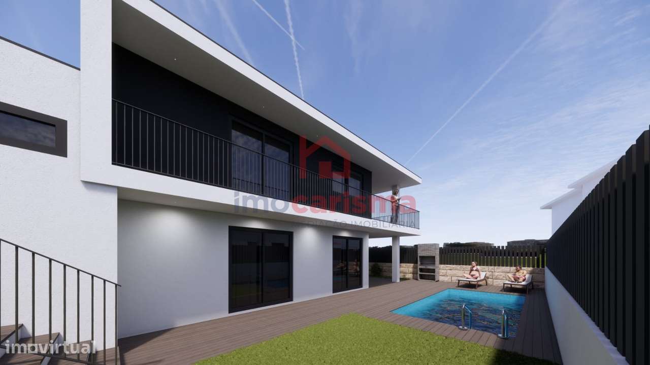 Fantástica Moradia T3 Nova com Piscina Chave na Mão em Fase de Constru - Grande imagem: 4/10