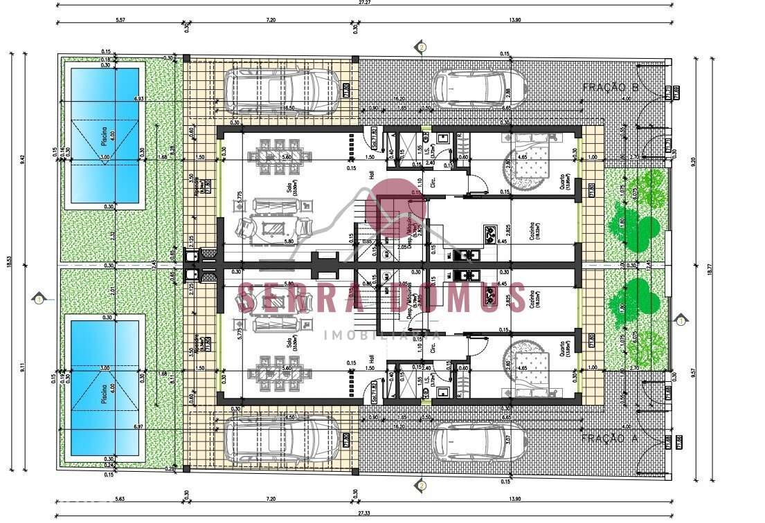 Moradia Geminada frações A ou B com tipologia T4 com piscina em Fer... - Grande imagem: 2/7