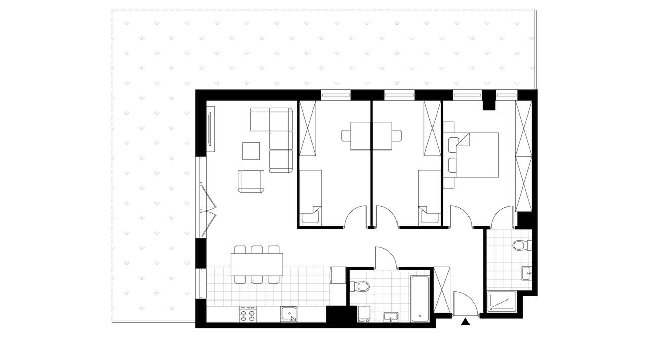 4-pokojowe mieszkanie 83m2 + ogródek Bez Prowizji - Pełny obrazek: 3/7