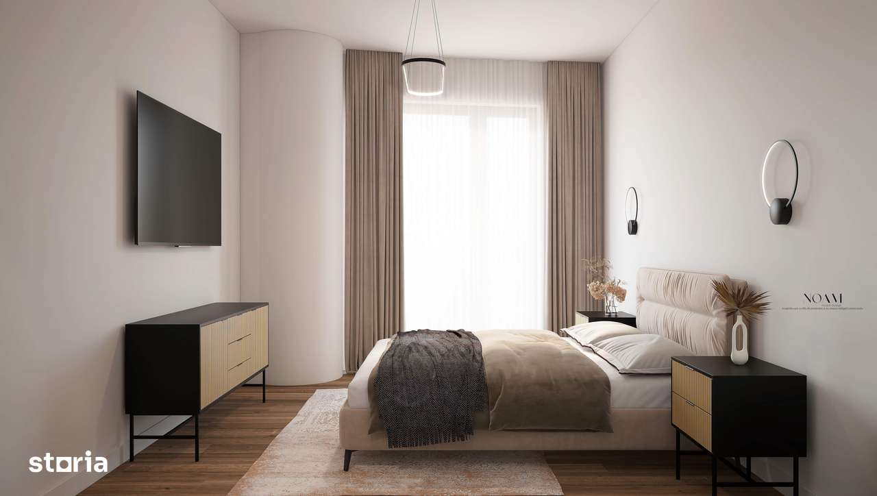 2 Room Apartement Design Contemporan  and Confort Urban Near Metro Sta - Imagine principală: 4/6