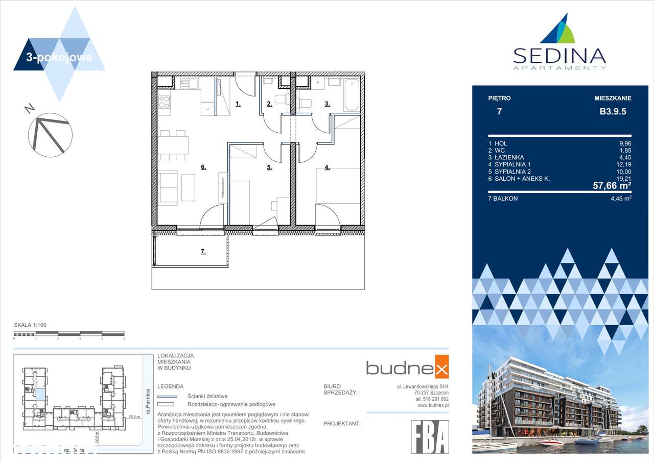 Sedina | apartament 3-pok. | B3.9.5 - Pełny obrazek: 2/9