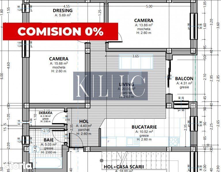 COMISION 0 Apartament 3 camere de vanzare 82mp balcon parcare Selimbar