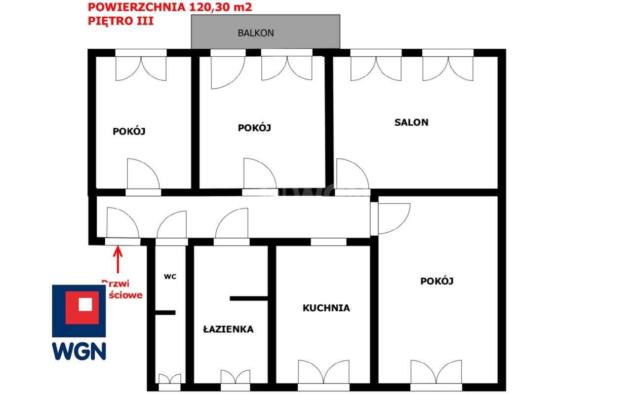 Mieszkanie, 120,30 m², Legnica-1