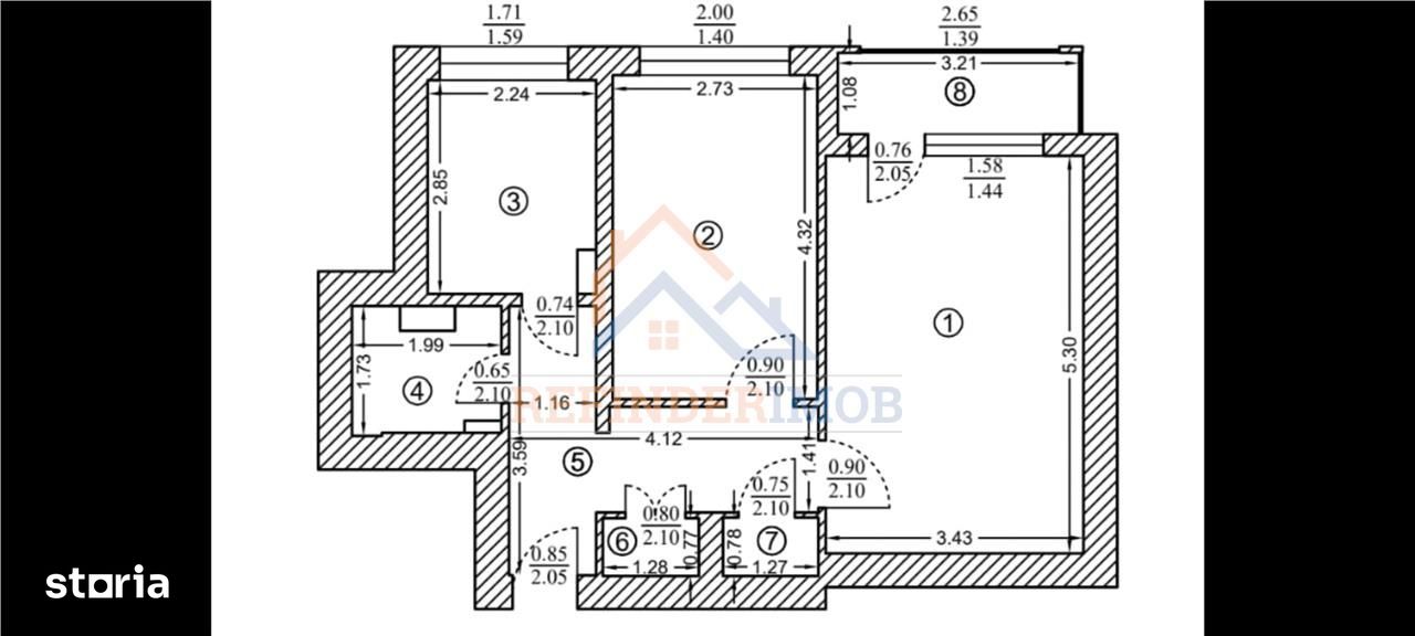 Vanzare Apartament 2 camere, zona Apusului