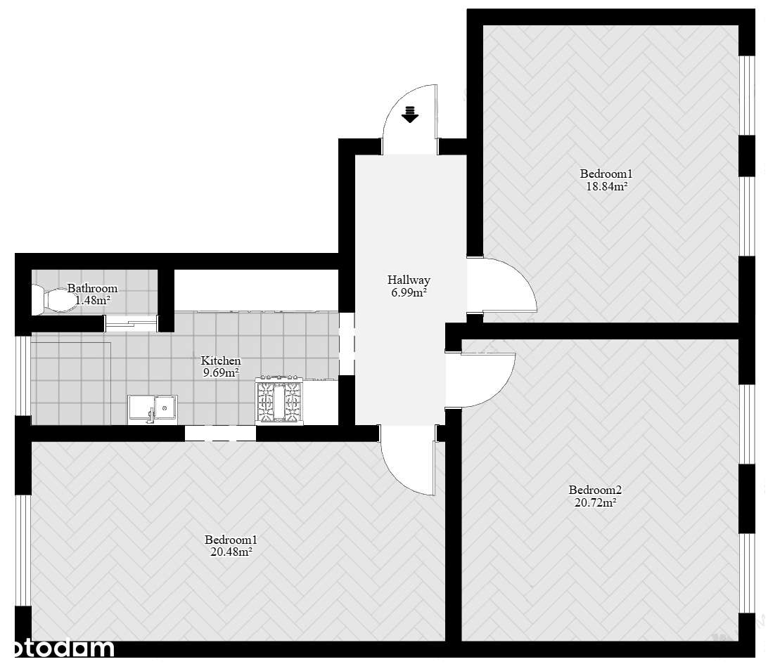 Rozkładowe 76 m² w kamienicy – Jelenia Góra, ul. Drzymały – do remontu-11