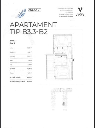 Apartament 2 camere PRIMA VISTA Promenada Metrou Pipera -62mp Premium-1