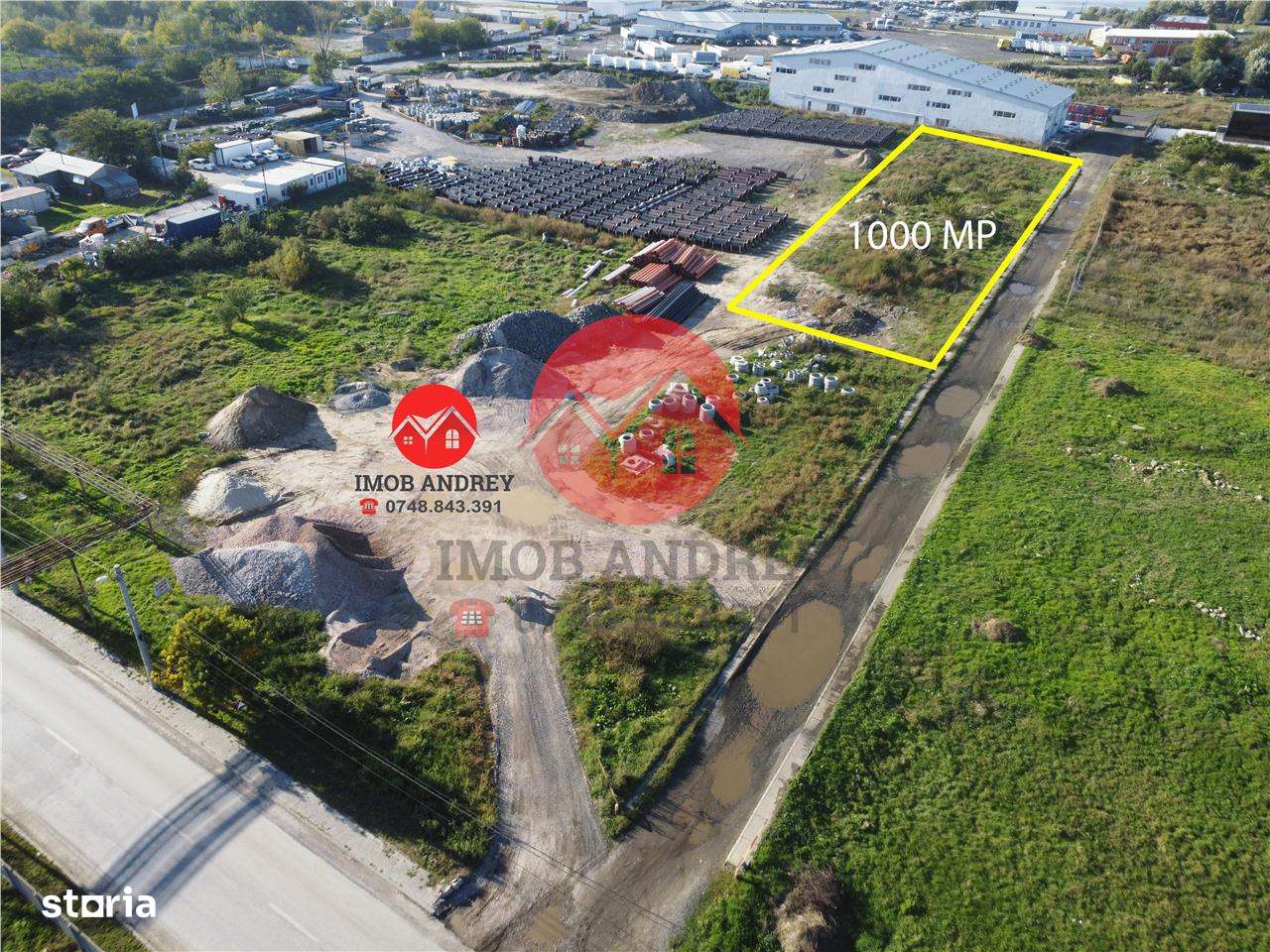 Teren de vânzare în zona Gelco – 1000 mp, ideal pentru industriecomert - Imagine principală: 1/1