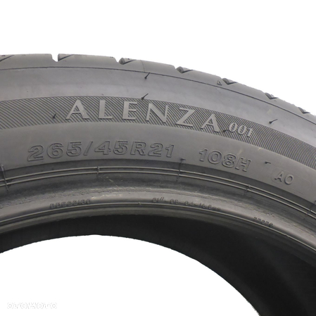 2 x BRIDGESTONE 265/45 R21 108H XL Alenza 001 AO Lato 2022 6,8-7mm - 6