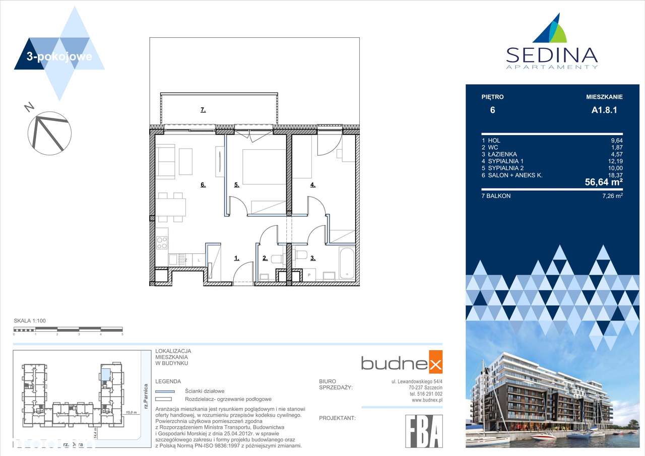Sedina | apartament 3-pok. | A1.8.1 - Pełny obrazek: 2/9