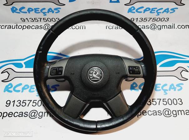 VOLANTE GUIADOR COMPLETO OPEL 13161861 OPEL SIGNUM Z03 VECTRA C Z02 PELE COMANDOS MULTIFUNÇÕES AIRBAG - 10