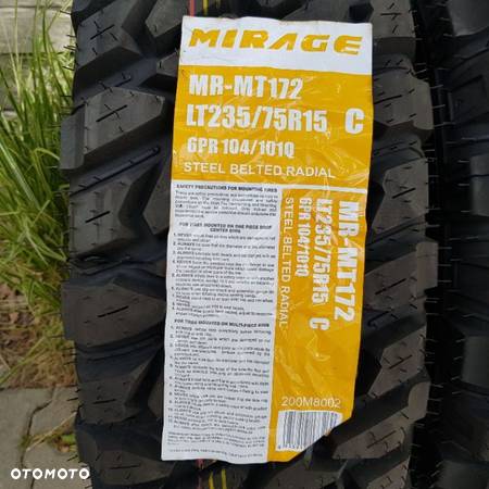 4x 235/75R15 Mirage MR-MT 172 Nowy komplet opon letnich Poznań - 2