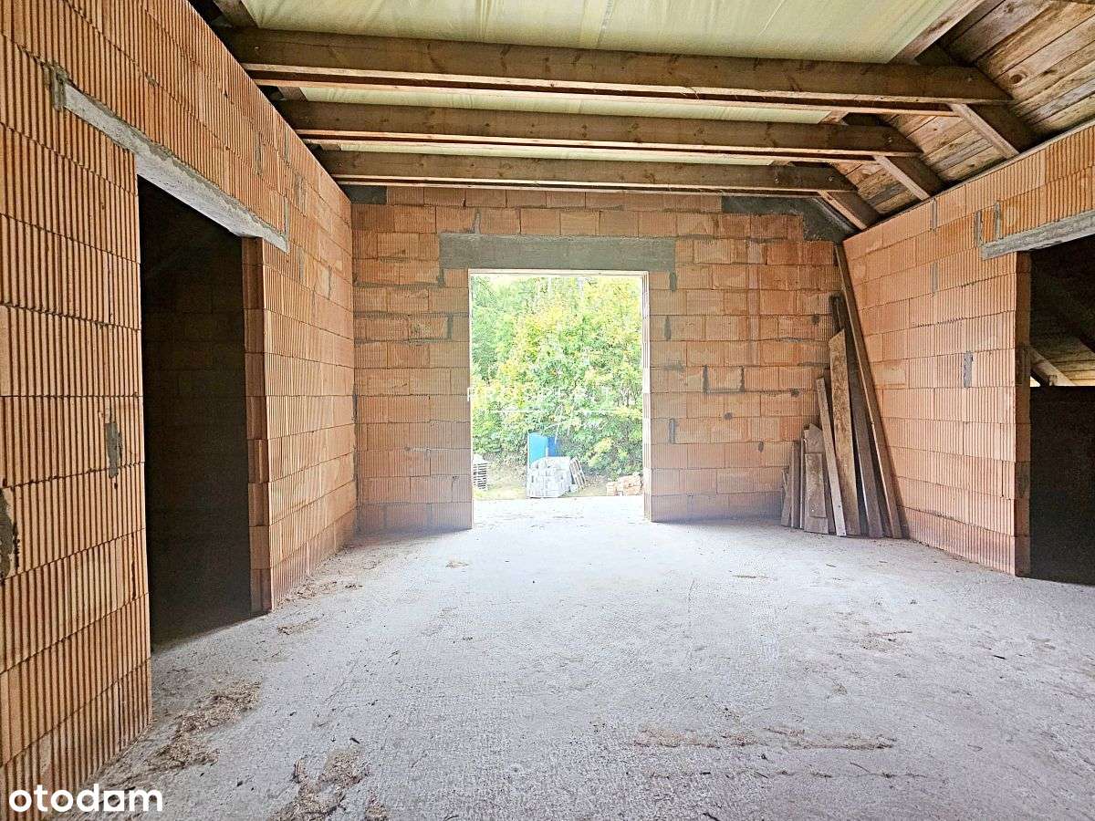 Dom w stanie surowym otwartym pod lasem - Góra-15