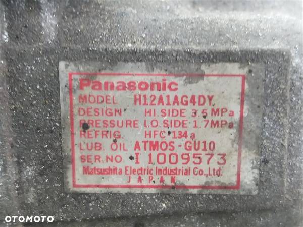 Sprężarka klimatyzacji Mazda3 I 1.6105KM 2003-2009  PANASONIC H12A1AG4DY - 5