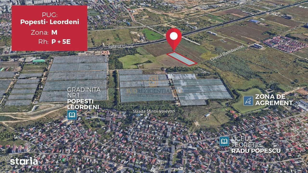 Teren intravilan 9.996 mp, Popesti-Leordeni–investitie imobiliara - Imagine principală: 3/6