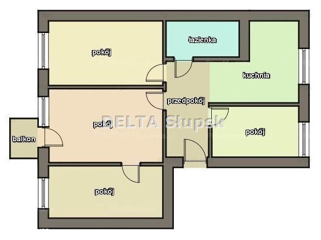 Mieszkanie, 61,79 m², Ustka