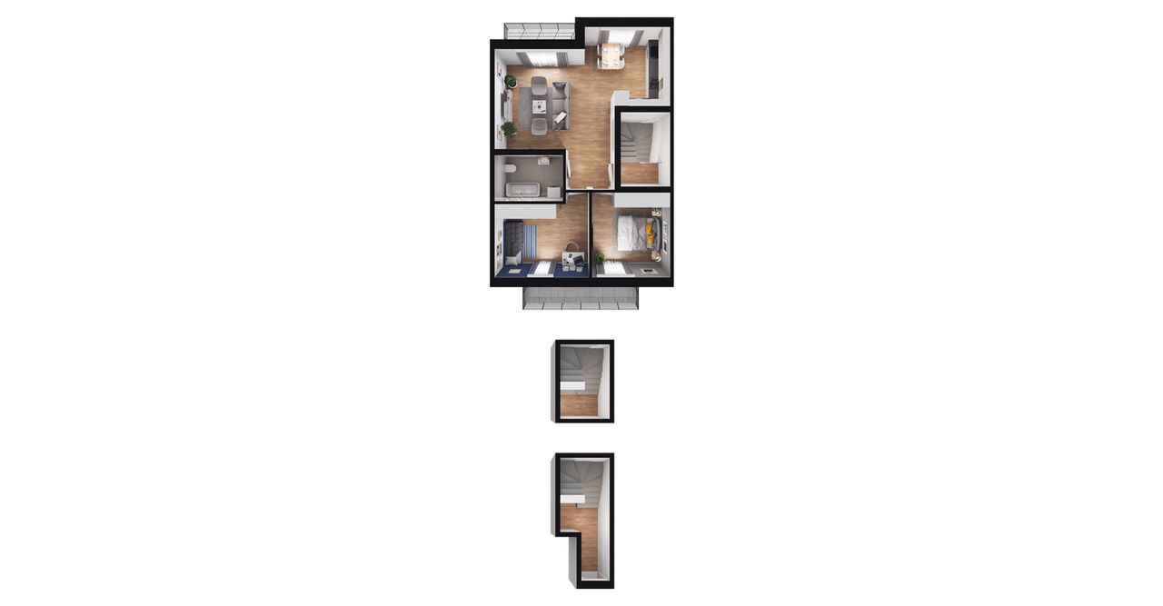 3-pokojowe mieszkanie 73m2 + 2 balkony