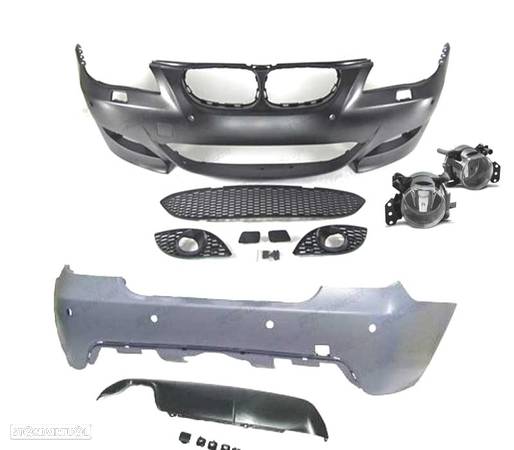 KIT PARA-CHOQUES PARA BMW E60 03-07 COM NEVOEIROS + PDC - 2