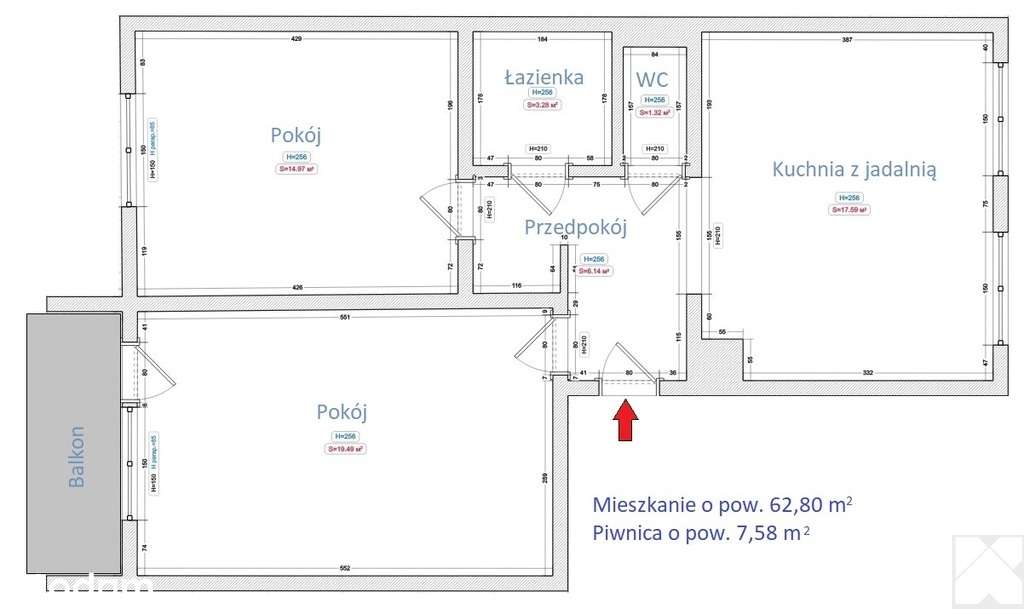 I piętro/Wieniawskiego/ blok-16