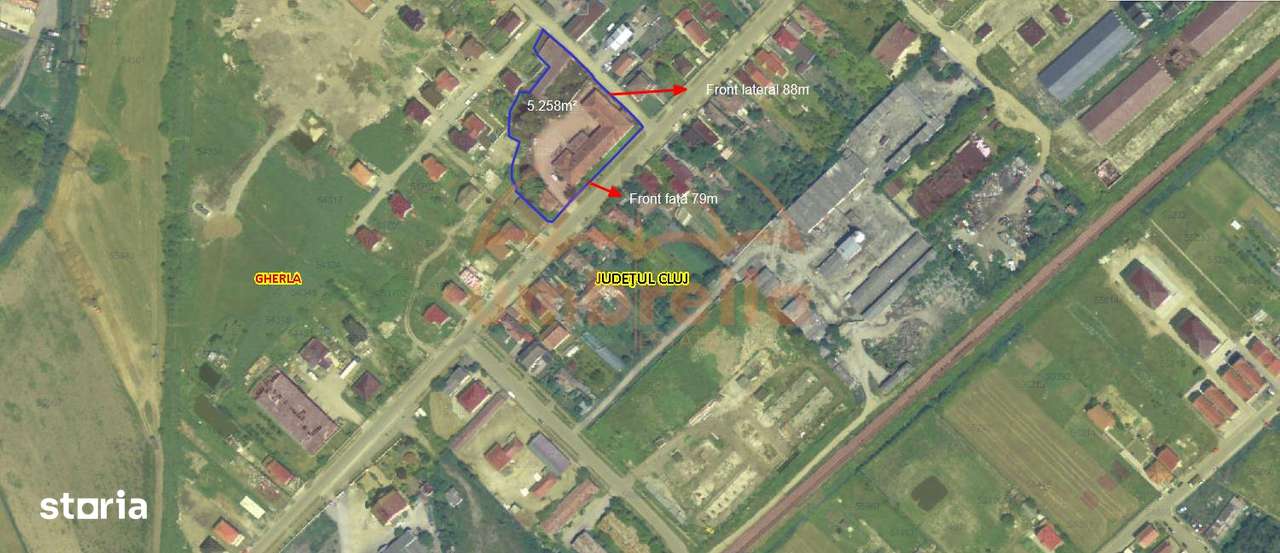 Constructii si teren de vanzare 5.258m²140€ m² in Gherla - Imagine principală: 3/3