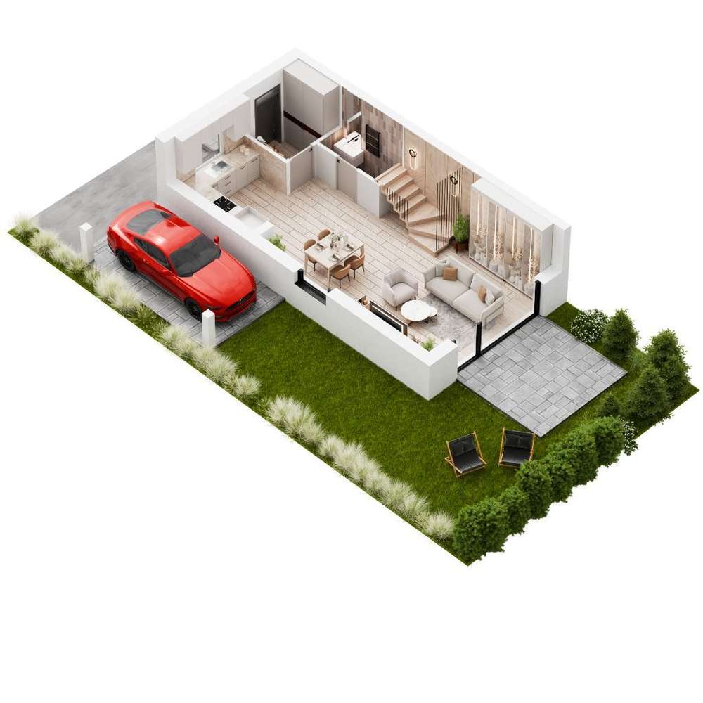 Dom jednorodzinny dwulokalowy - Pełny obrazek: 3/7