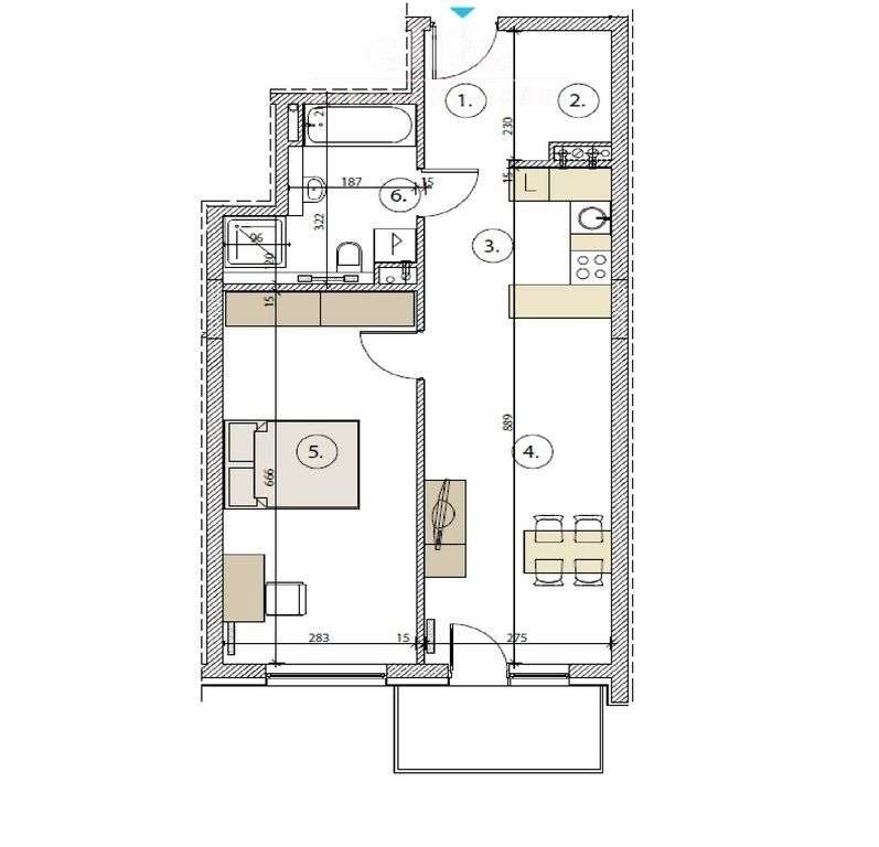 Os. Pionierów duże 2 pokoje balkon-13