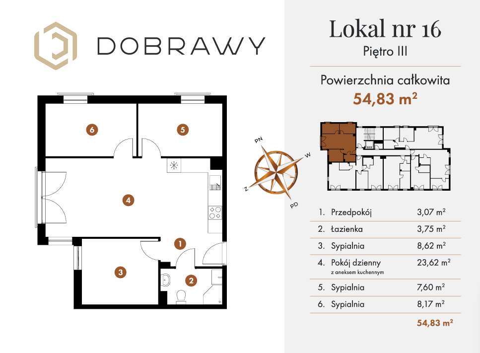 Najtańsze 4 pokoje w tej inwestycji 53,88m² na 3. piętrze-19